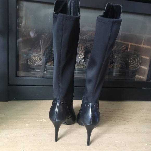 Leather high heel boots - Picture 5 of 6